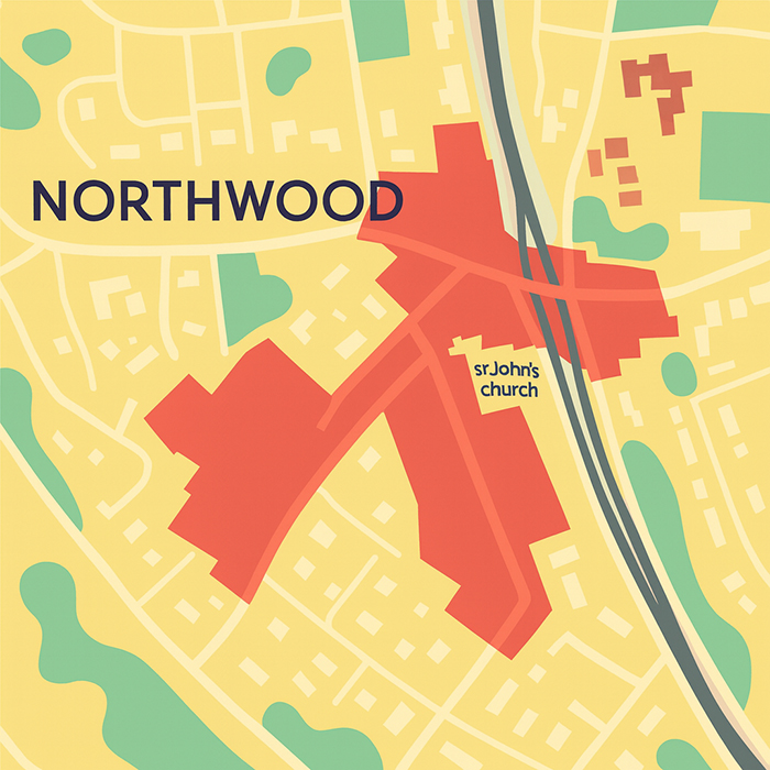 Northwood Conservation Area housing and architecture in Harrow, West London