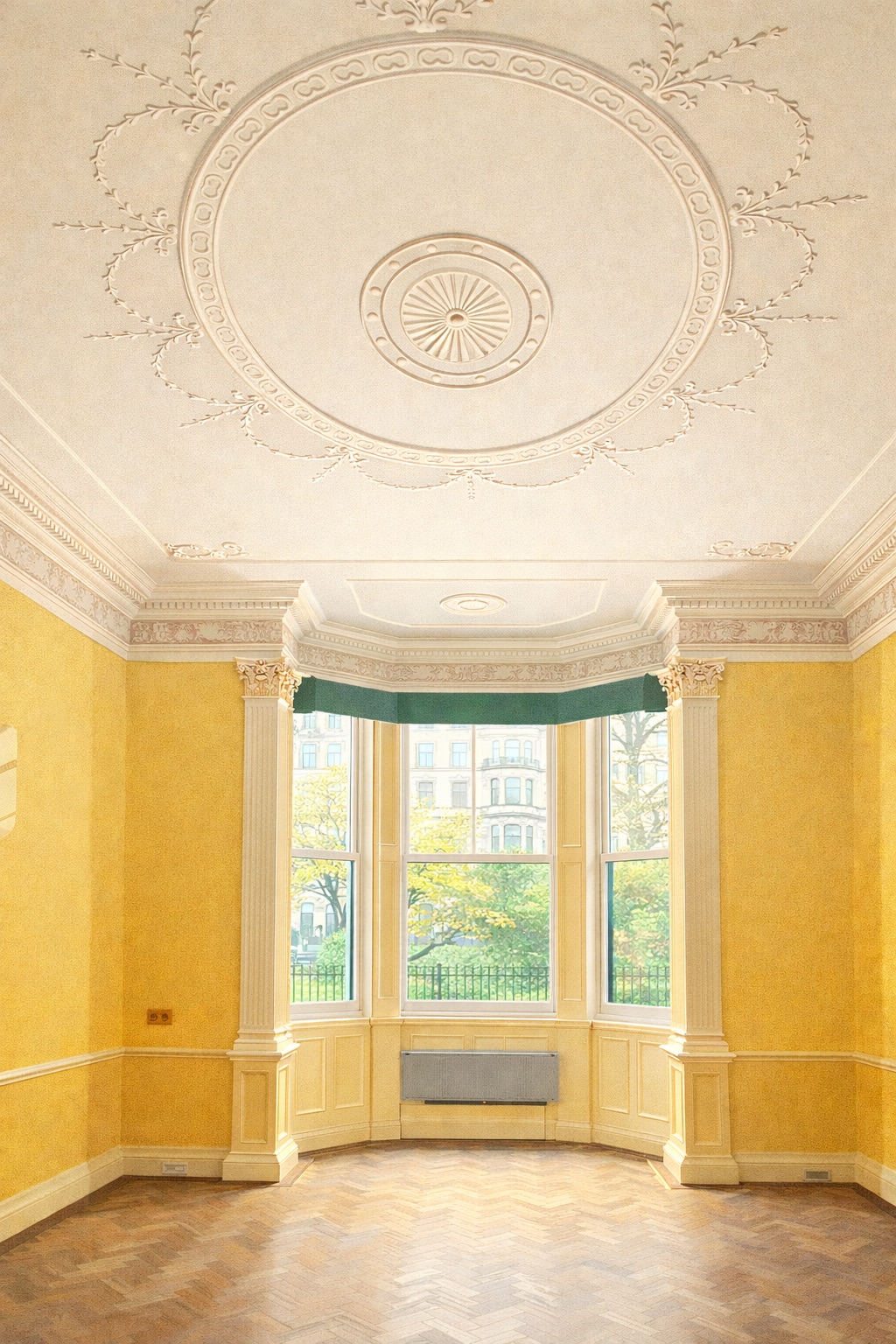 Interior of listed building in Knightsbridge prepared for Gateway 2 submission under the Building Safety Act